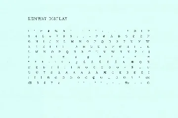 Kenway Display font