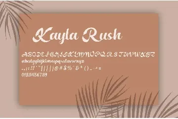 KaylaRush - Script Font