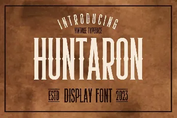 Huntaron font