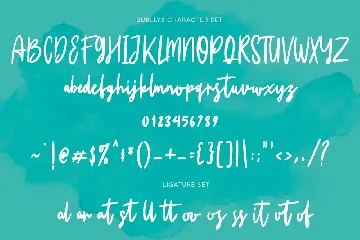 Bubllys Handwritten Font