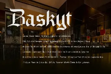 Baskyt - Blackletter Font