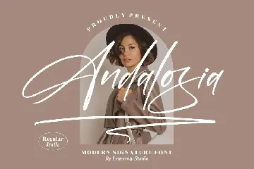 Andalosia Modern Signature Font