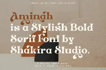 Aminah - Modern Retro Serif font