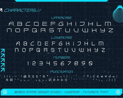 Whisfear - Futuristic Font