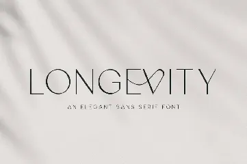 Longevity - Modern Stylish font