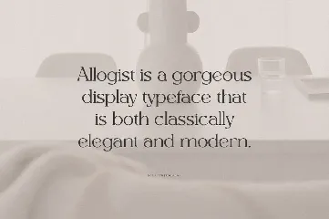 Allogist - Modern Typeface font