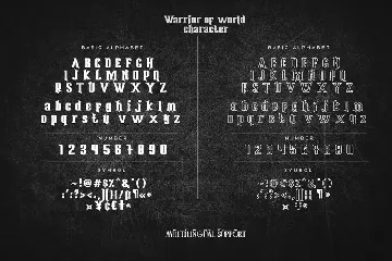 Warrior of World font