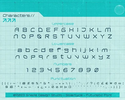 Solartyce - Futuristic Font