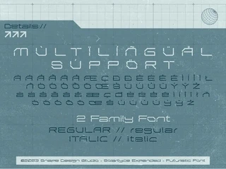 Solartyce Expanded - Futuristic Font