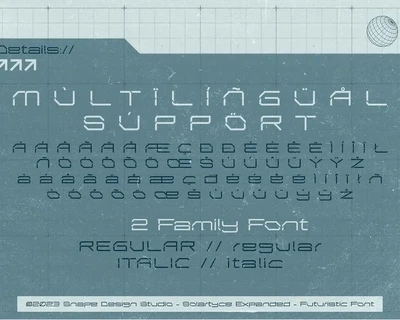 Solartyce Expanded - Futuristic Font