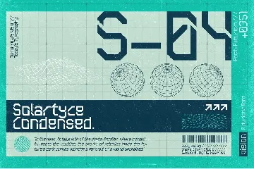 Solartyce Condensed - Futuristic Font