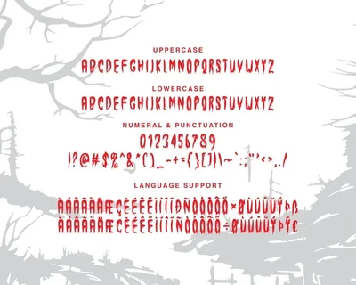 Horrorface - A Handmade Horror Font