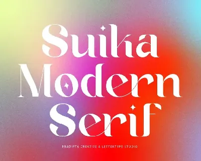 Suika a Modern / Vintage Font