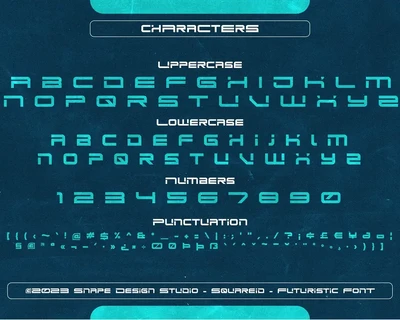Squareid - Futuristic Font