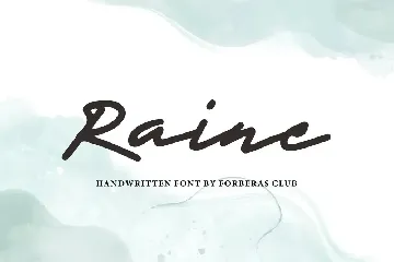 Rainee font