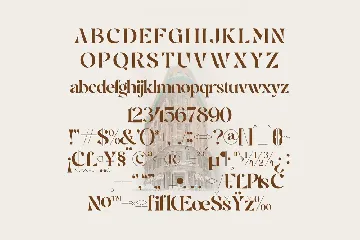 Brogte Modern Stencil Serif Font