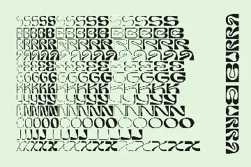 Burra - Psychedelic display font