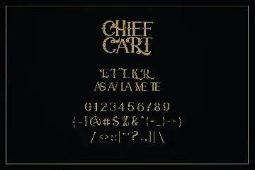 Chief Cart Vintage Typeface font