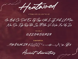 Heatwood Signature Font