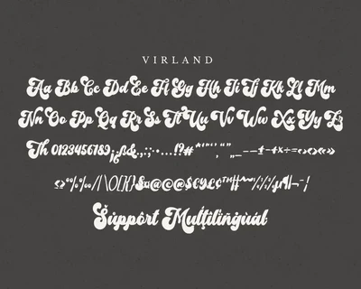 Virland - Bold Retro Script Font