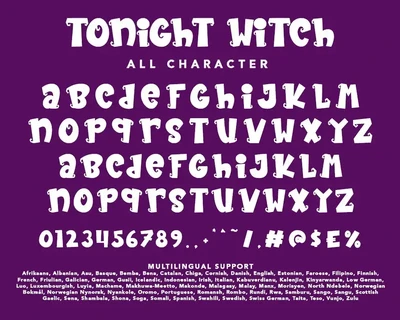 Tonight Witch font