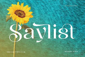 Saylist font