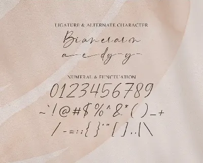 Bierang Signature Font