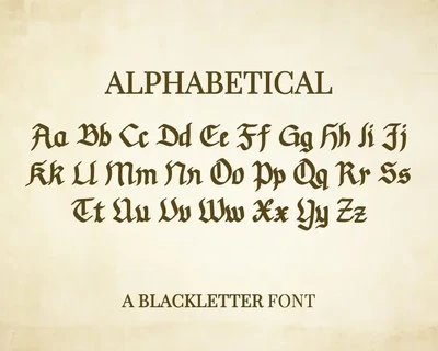 Books Vhasenti - Blackletter Font