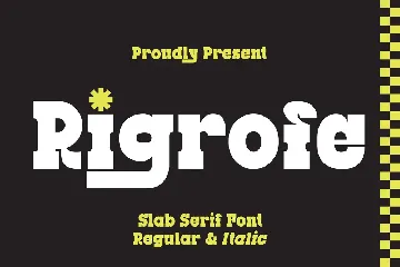 Rigrofe - Slab Serif Font