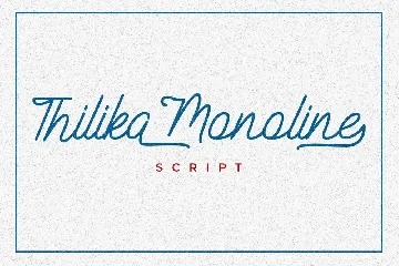 Thilika Monoline Script Font