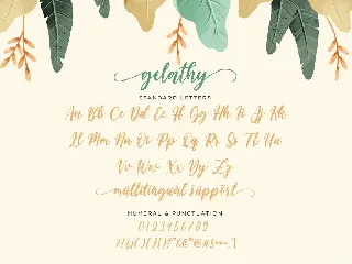 Gelathy - Modern Calligraphy font