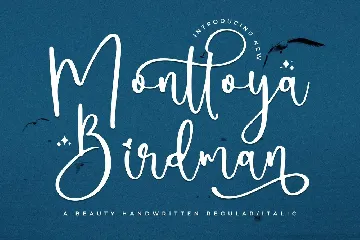 Monttoya Birdman Handwritten Font