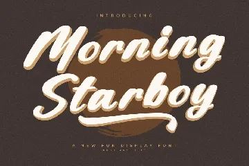 Morning Starboy A New Fun Display font