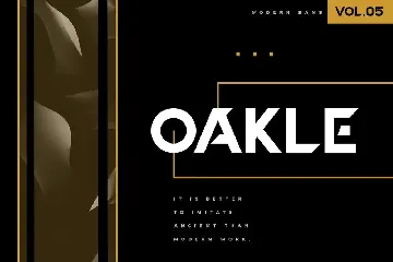 Oakle | Modern Sans font