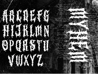 MORGANO Modern Blackletter Metal Horror Font