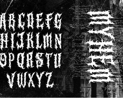 MORGANO Modern Blackletter Metal Horror Font