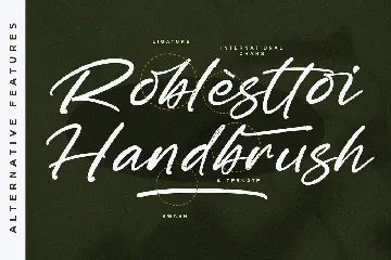 Roblesttoi Modern Handbrush Script Font