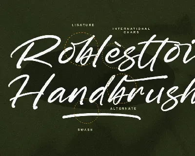 Roblesttoi Modern Handbrush Script Font