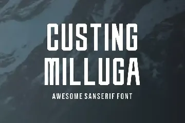 CustingMilluga - Modern Font