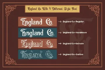England Co font