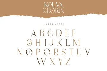 Kouva Glorin font