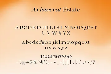 AristocratEstate - Luxury Serif Type font