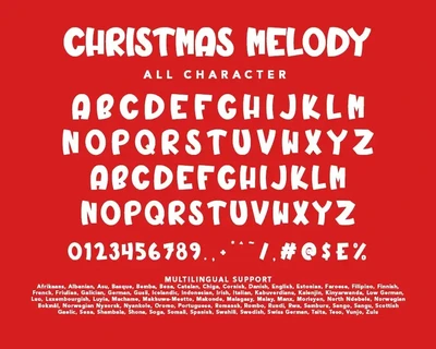 Christmas Melody font