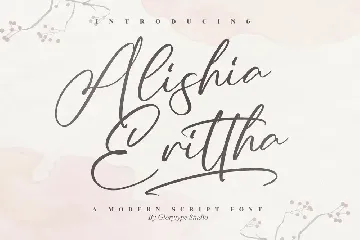 Alishia Erittha Modern Script Font