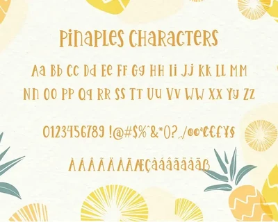 Pinaples font