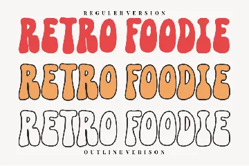 Retro Foodie - A Groovy Font