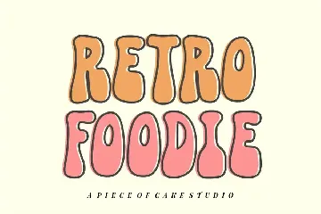 Retro Foodie - A Groovy Font