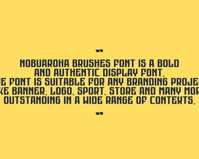 Nobuaroha Brushes font