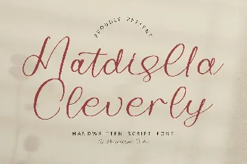 Matdislla Cleverly Handwritten Script Font