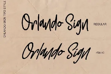 Orlando Sign | Stylishtic Monoline font